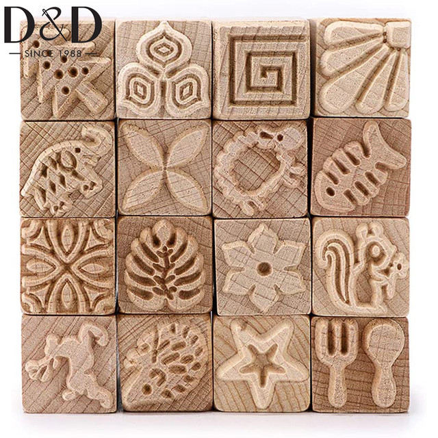 Pottery Clay Ceramic Tools Wooden  Pottery Patterns Clay Stamps - Wooden  Clay - Aliexpress